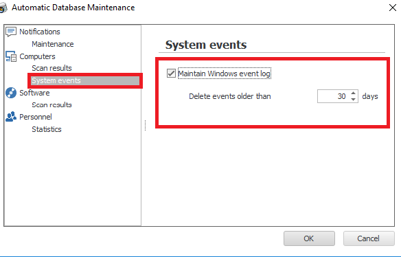 deleting events automatically