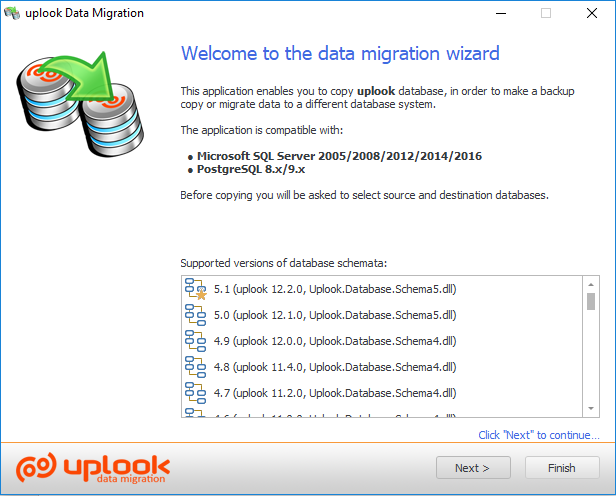 Data migration allows you to change database engine e.g. from MS SQL to PostgreSQL